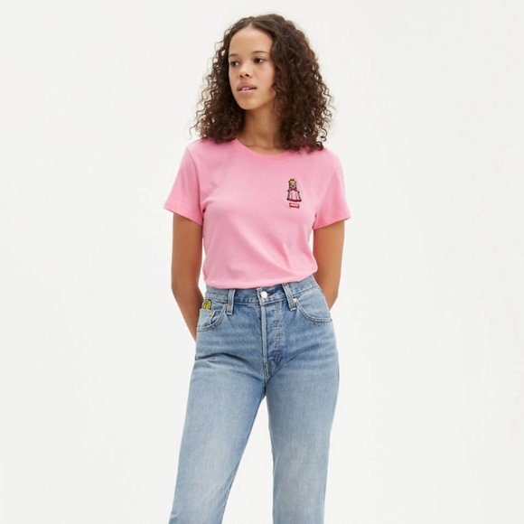 Levi's® x Super Mario Princess T Shirt EMBROIDERED - Picture 2 of 7